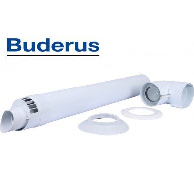 Горизонтальний комплект коаксіальний Ø60/100 мм Buderus (Condensing)